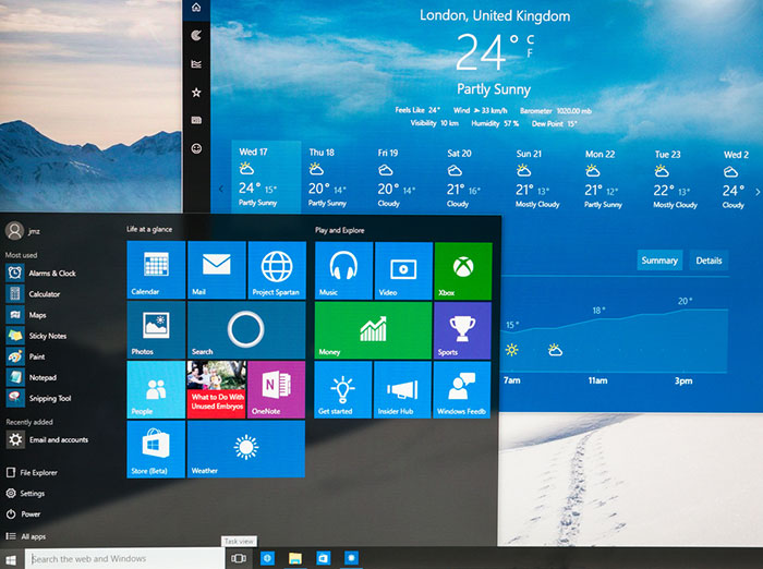 Windows 10 interface screenshot