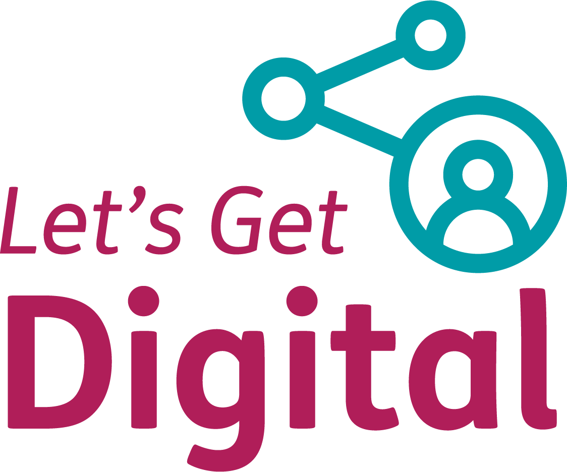 Let's Get Digital logo, digital inclusion programme by Mencap