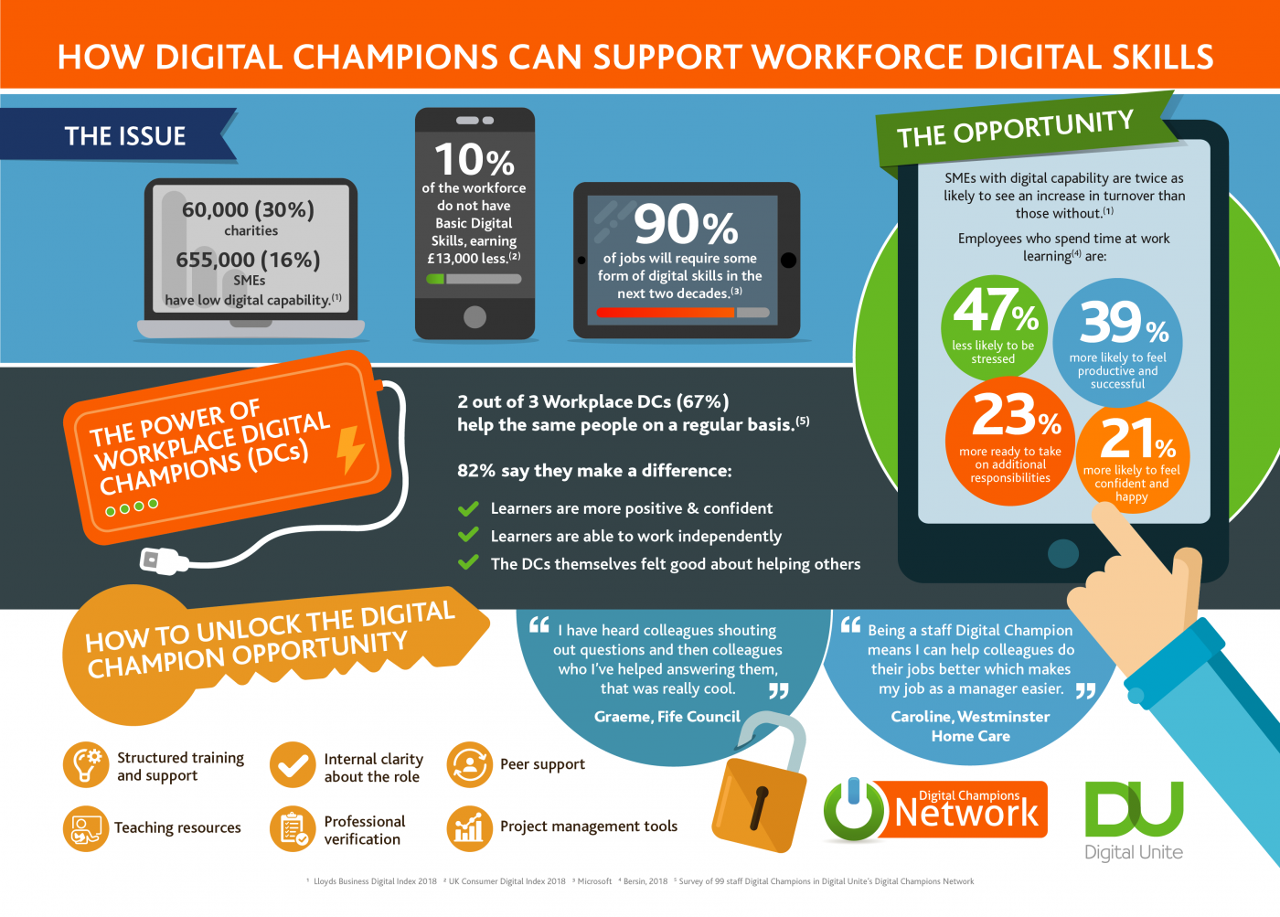 Infographic about workplace Digital Champions