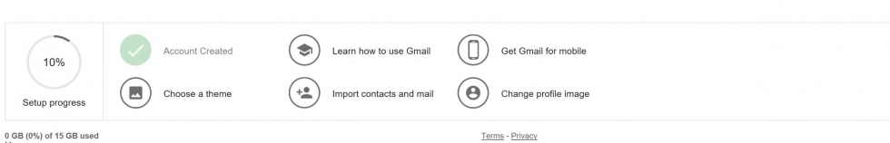 Completing your Google mail set up