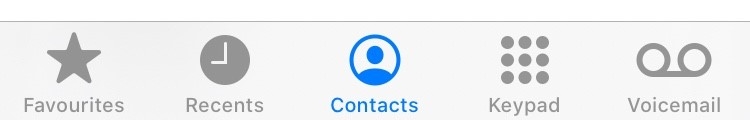 Facetime contacts
