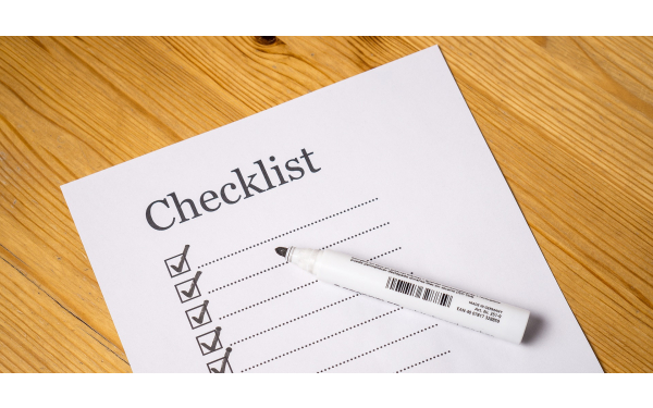 An image of a checklist