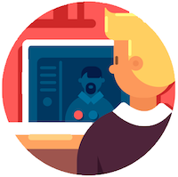 video call in action
