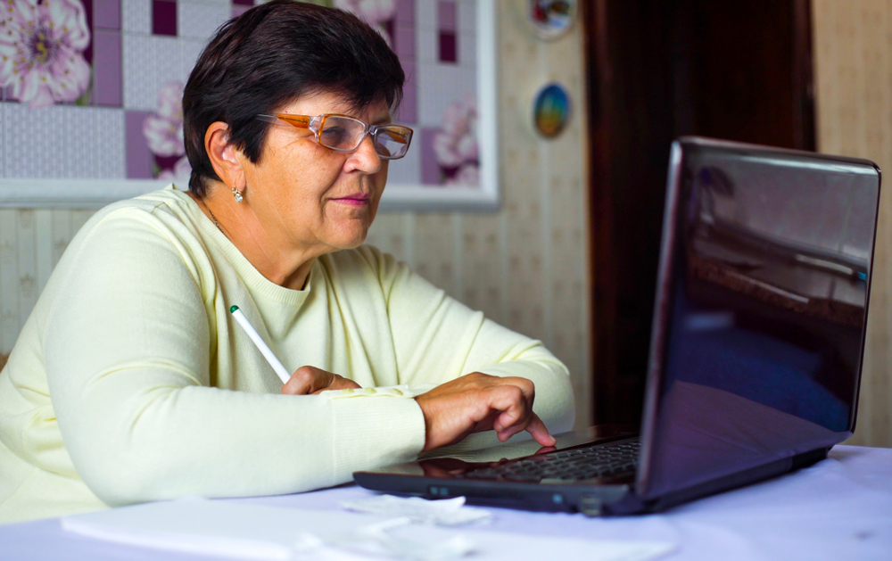 Woman with laptop