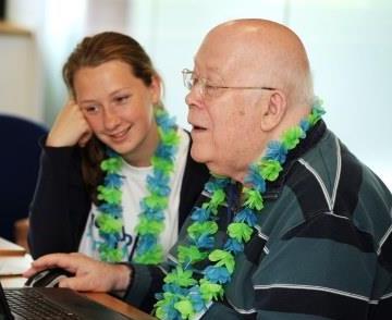 two people at a computer