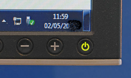 Monitor on/off button