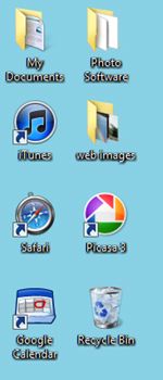 Icons on desktop