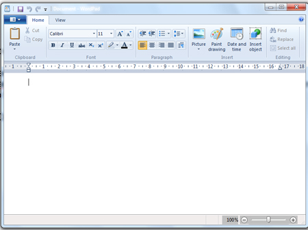 What is the way to get a page count in WordPad?