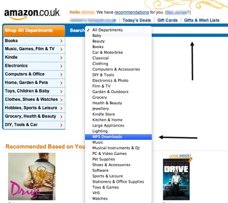 Amazon search bar