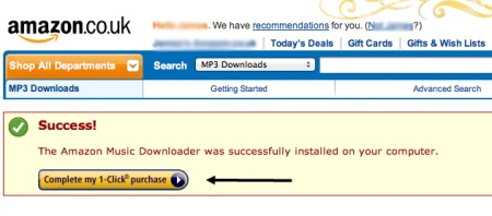 Complete my 1-click purchase