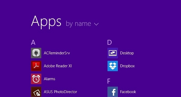 Apps on Windows 8.1