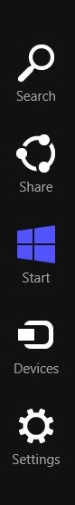 Windows 8 charms