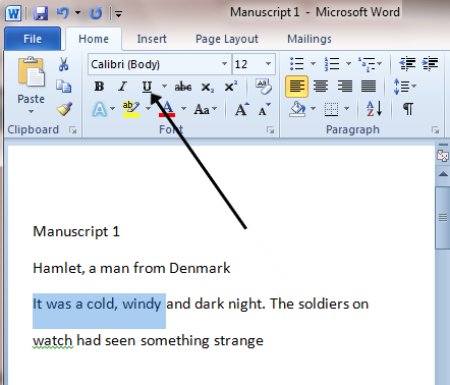 bold text underline italics word ms font formatting change document selected microsoft use underlined which documents step into ribbon keyboard