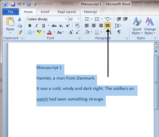 how to right justify in word windows 10