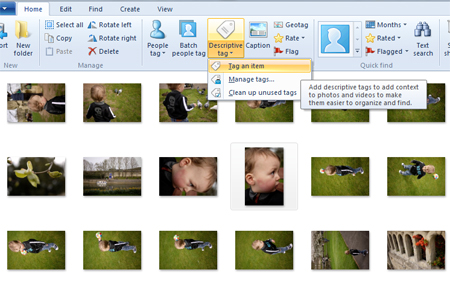 Windows live descriptive tag