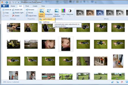 How To Edit Pictures With Windows Live Photo Gallery Digital Unite