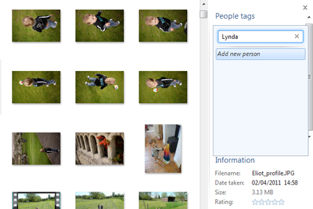 Windows live photo gallery people tag
