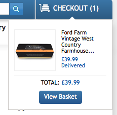 Check out button on CostCo website