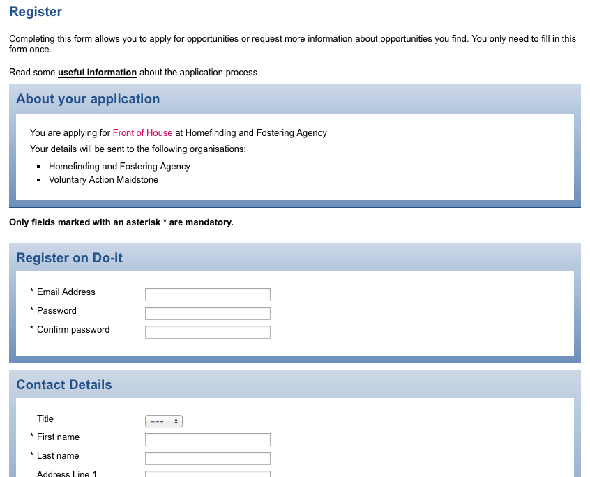 Register page on Do-it.org.k