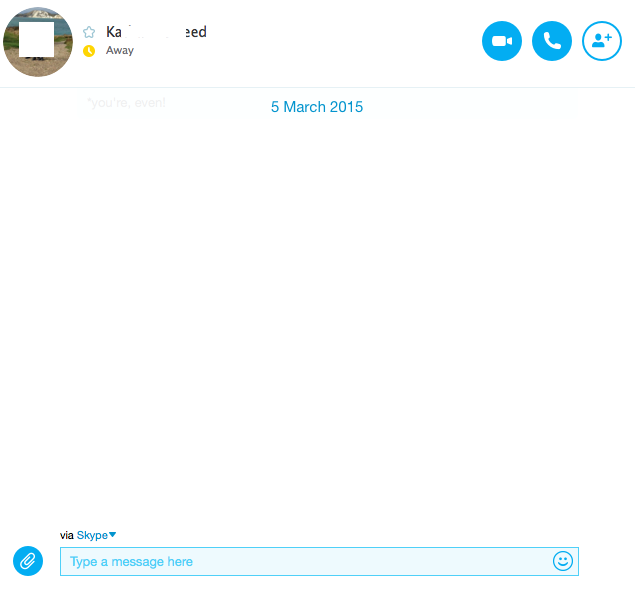 Profile on Skype