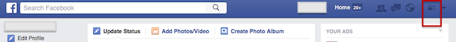 Facebook right hand padlock