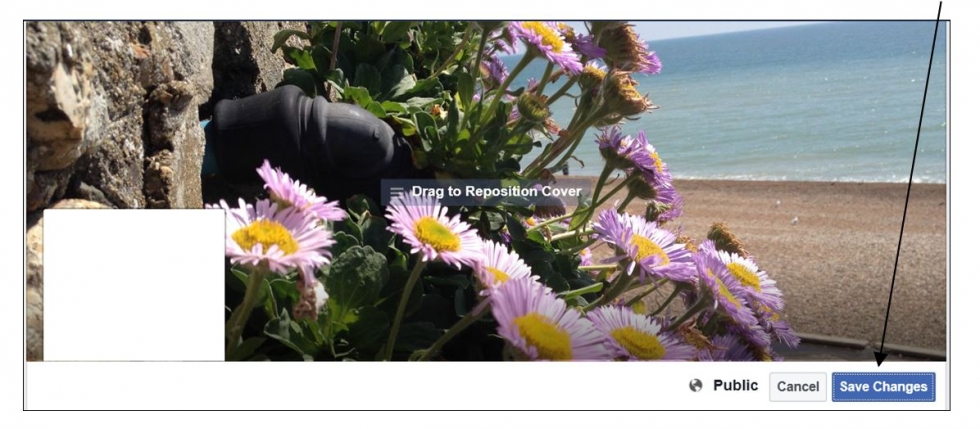 when you are happy click save on your cover photo