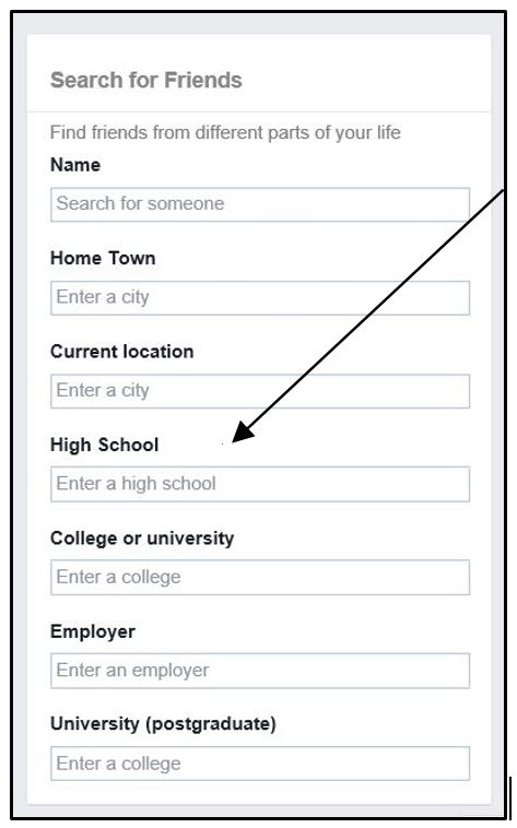narrow your search by clicking on high school