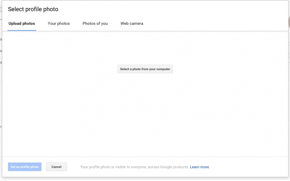 upload a profile picture 