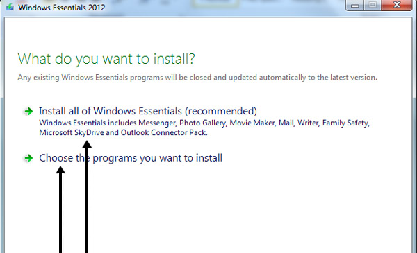 Windows Vista Live Essentials 2012