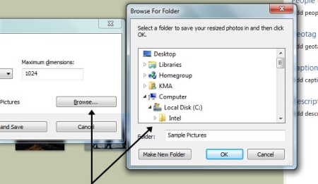 Browse button