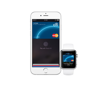 Apple Pay on an iPhone