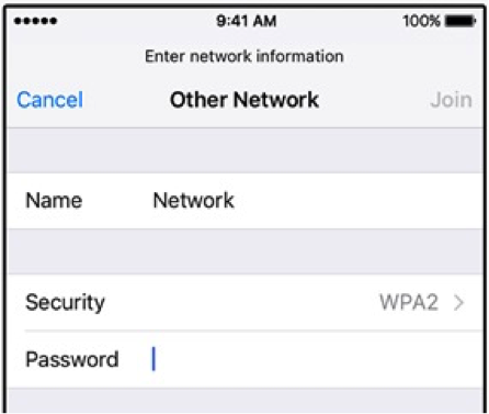 iphone wifi settings