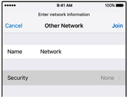 iphone wifi settings