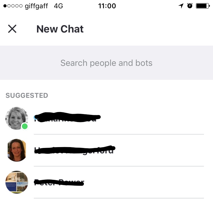 start a new chat 