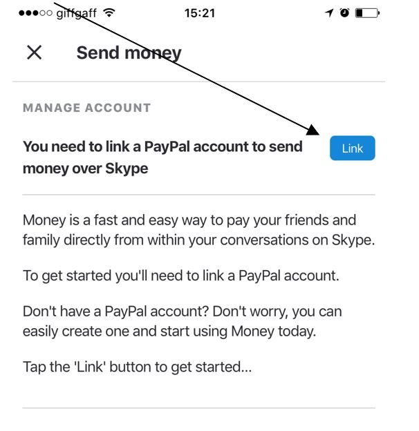 link your paypal to your skype account 