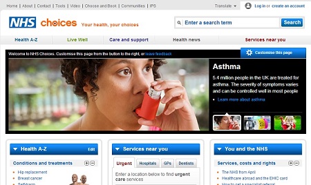 NHS website