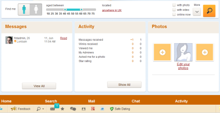Messages and Activity