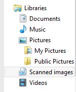 Folders in library