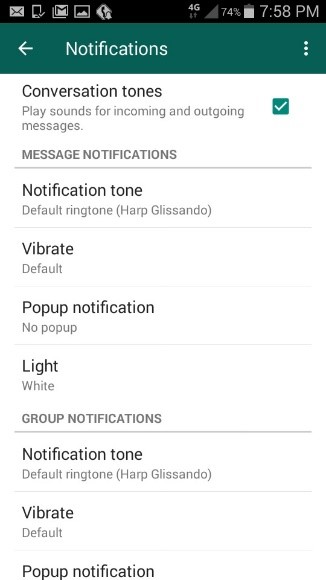 notifications on android 