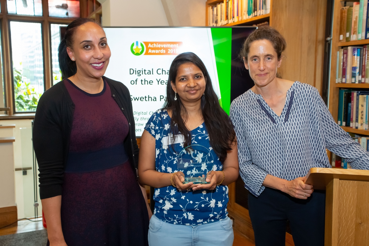 Swetha Papisetty receives her Digital Champion Award