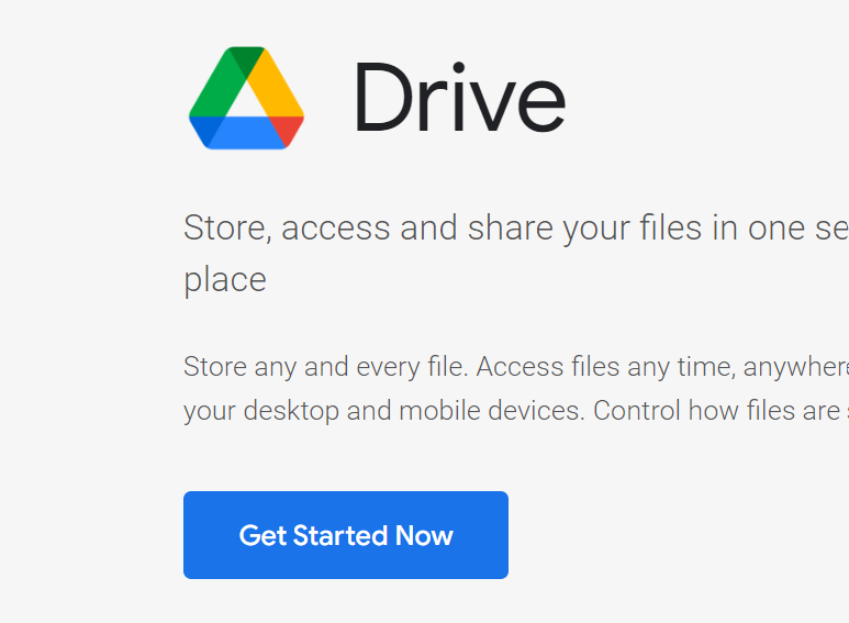 Getting started with Google Drive