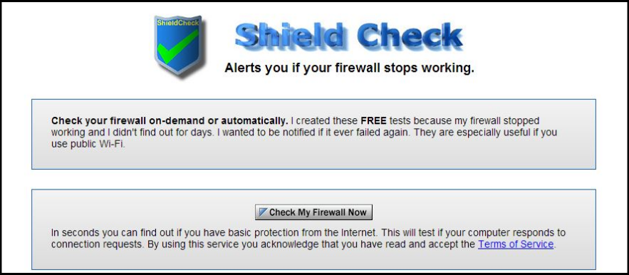 Shield check Website