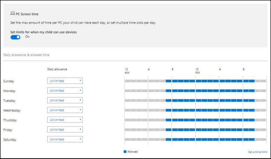 Windows 10 - Setting up parental controls