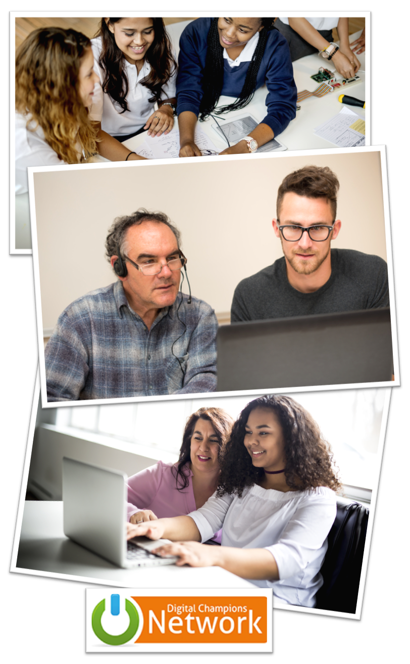 collage of young Digital Champion images
