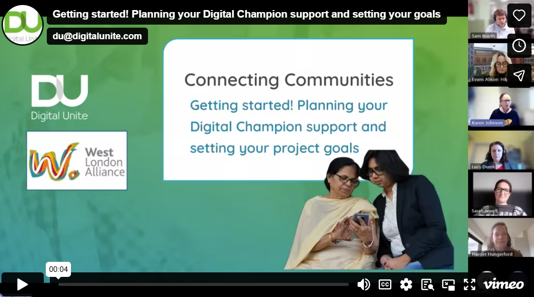 Webinar landing page