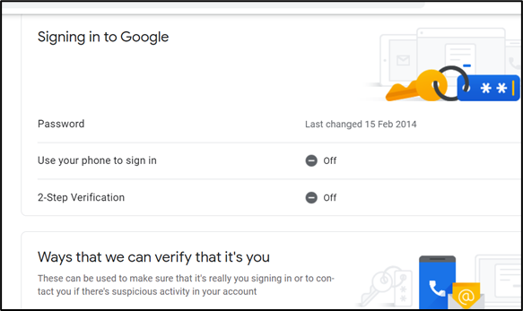 Signing in to Google