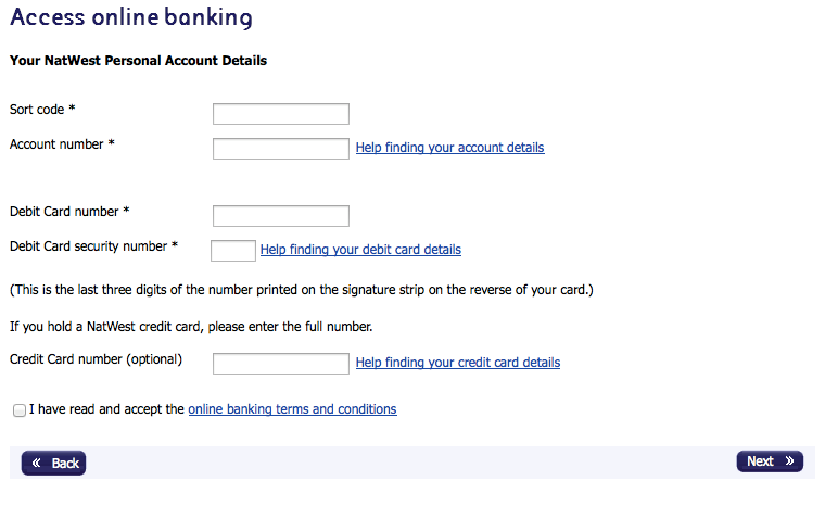 Bank details