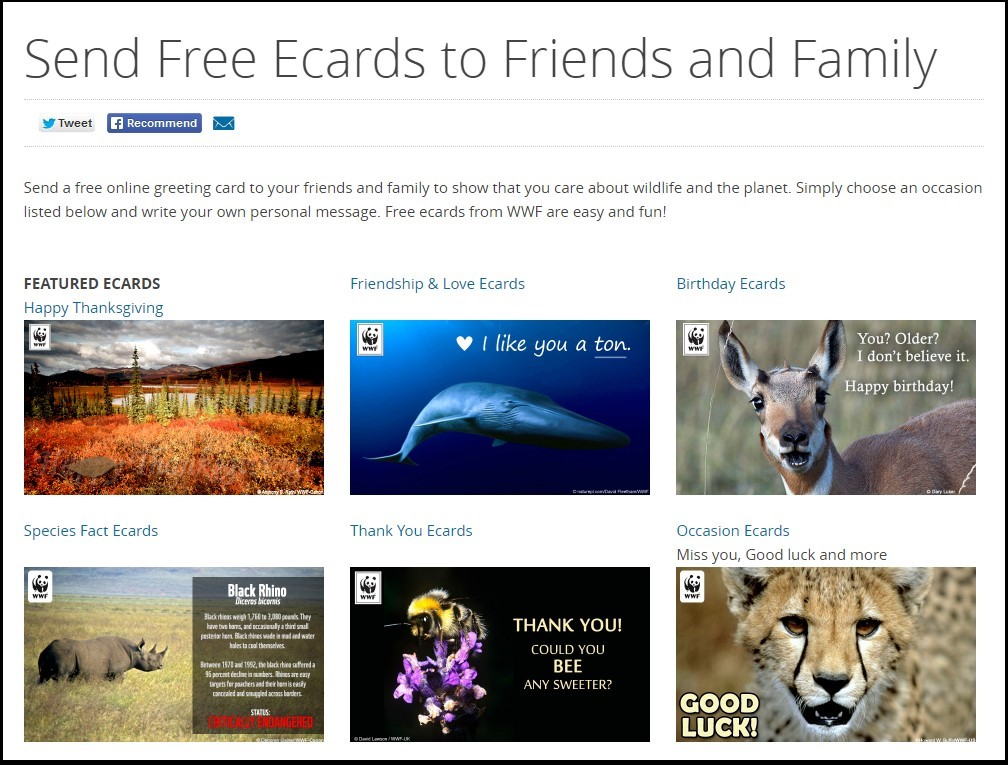 WWF ecard