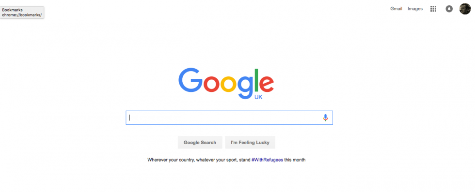 use the google home page when searching for gmail