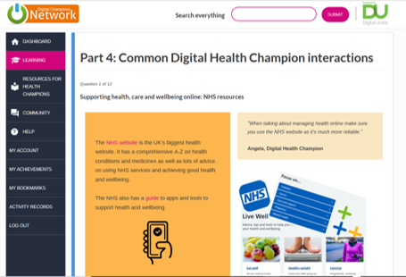 Training in digital health